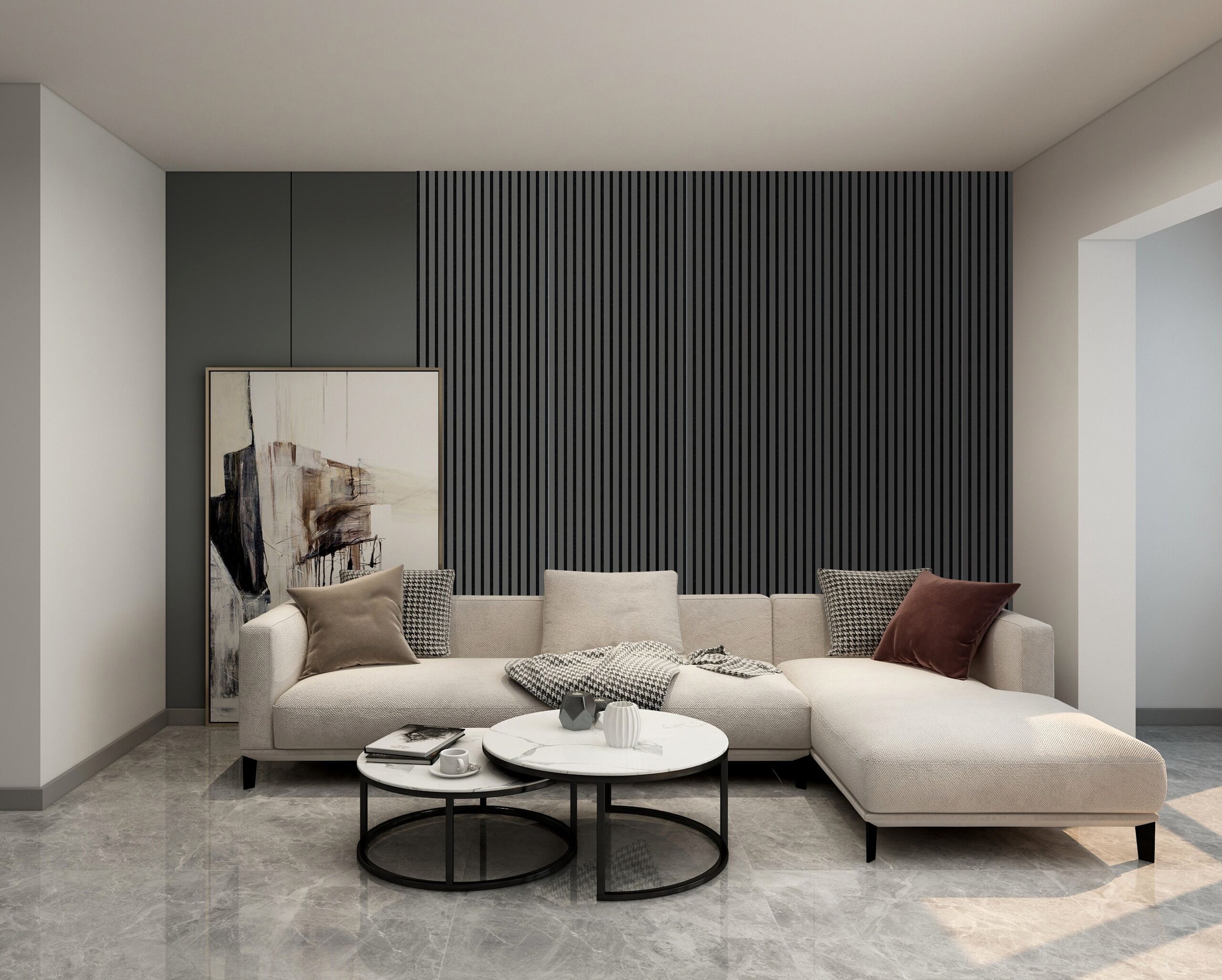 Acoustic Wood Slat Panel (Wenge) 600mm(w) x 2400mm(h) - Image 4